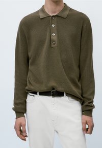 Massimo Dutti Polo shirt - khaki