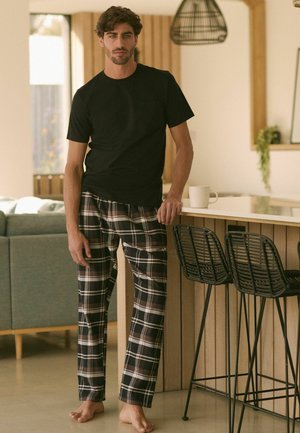 Next SHORT SLEEVE  SET - REGULAR FIT - Pyjama set - black brown