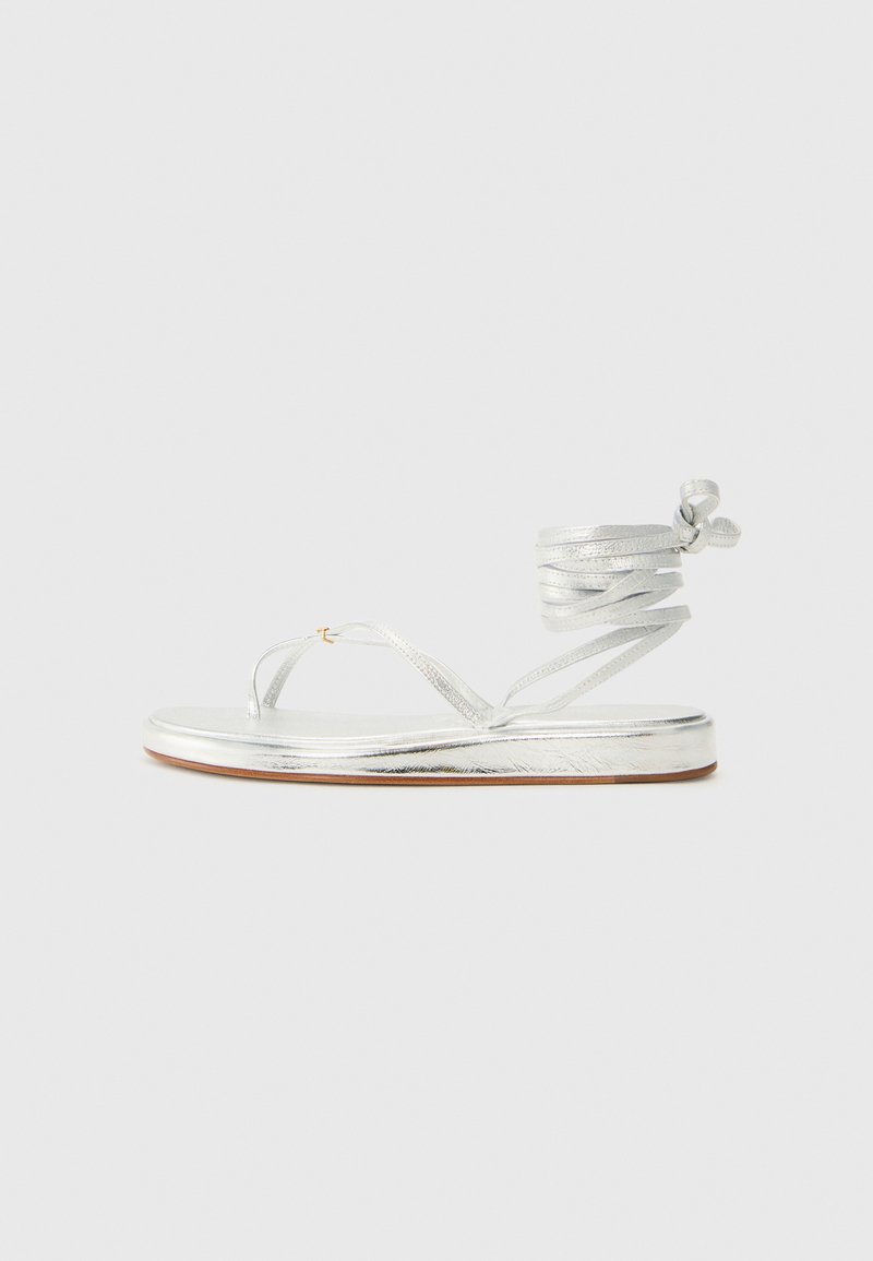 Tory Burch - CAPRI WRAP UP - Sandales classiques / Spartiates - silver-coloured, Agrandir