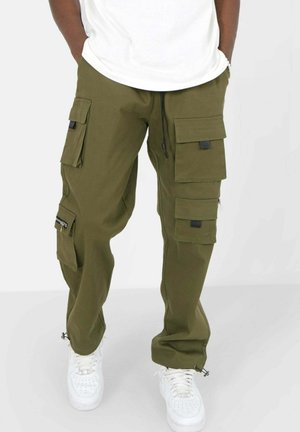 TWILL - Pantalones cargo - kaki