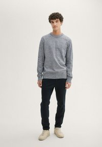 TOM TAILOR DENIM BASIC CREWNECK  - Džemperis - navy white mouline