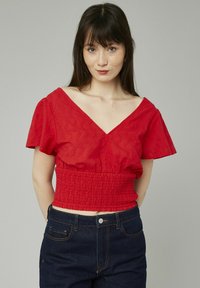 BZB EN BRODERIE ANGLAIS - Blouse - rouge