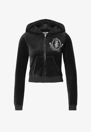 Juicy Couture, HERITAGE PALM TREE CREST ROBYN HOODIE - Sweatjacke - black