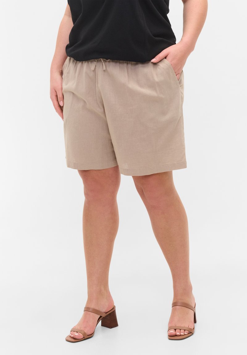 Damen Kleider | Zizzi Shorts simply taupe/taupe - OX88591 Damen Kleider | Zizzi Shorts simply taupe/taupe - OX88591