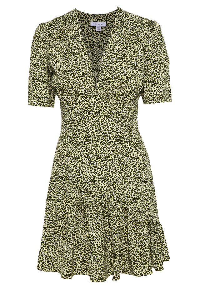 SLEEVE MINI - Korte jurk - lime