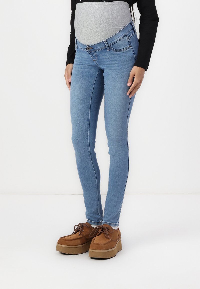 MAMALICIOUS MLAUKIE - Uske traperice - medium blue denim