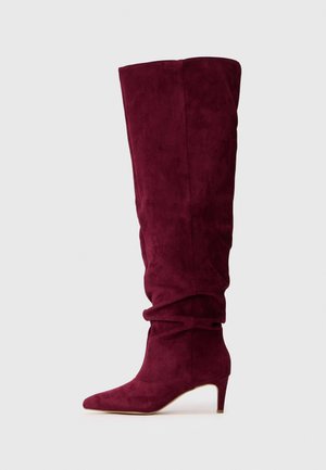 STASSI - Overknees - bordeaux fab