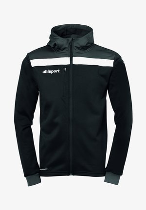 Sweater met rits - schwarz/anthra/weiß