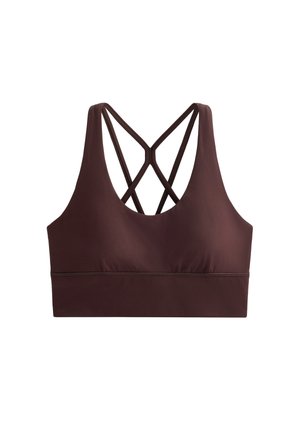 STRAPPY BACK - Sport-BH med lätt stöd - mottled brown