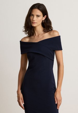 Lauren Ralph Lauren, FAILLE OFF-THE-SHOULDER COCKTAIL DRESS - Vestido de cóctel - navy