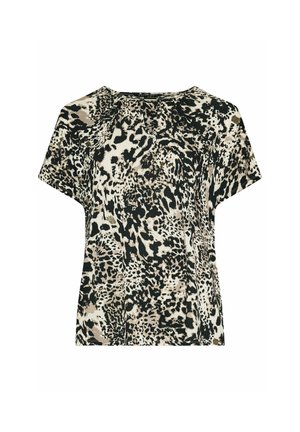 Evans, PLUS SIZE CASUAL TOPS - T-Shirt print - brown