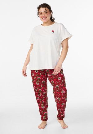 PRINT - Pidžamas apakšdaļa - antique white aop