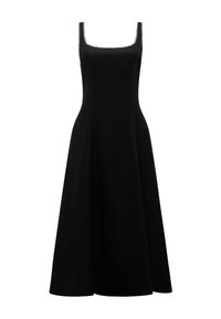 Forever New SOLENE CONTRAST WHIP STITCH MIDI - Kokteiļkleita/ballīšu kleita - black/white