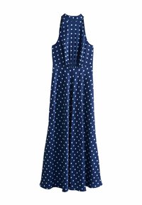 No seleccionado, navy blue polka dot