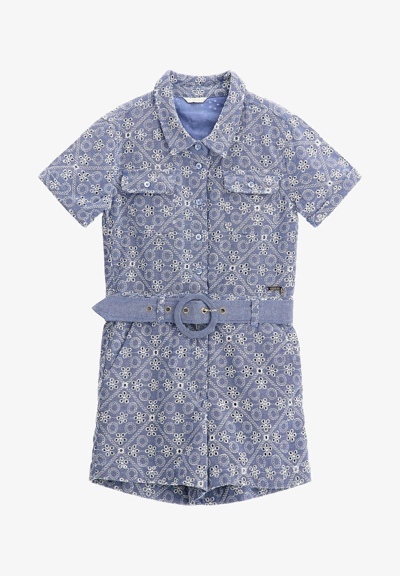 Guess MIT ST. GALLER STICKEREI - Overal - himmelblau