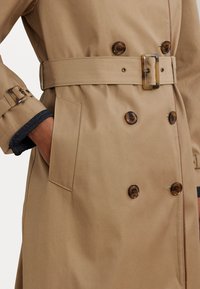 Lauren Ralph Lauren DOUBLE BREASTED COTTON BLEND TRENCH COAT - Καμπαρντίνα - sand