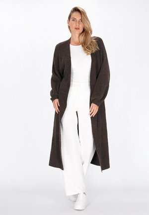 Vest - dark brown melange