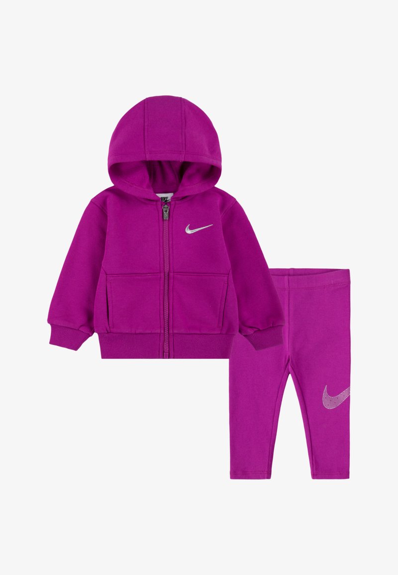 Nike Sportswear SHINE SET - Sweatjakke - hot fuchsia
