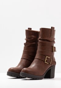 Anna Field Botines con plataforma - brown