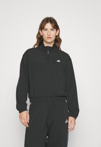 adidas Performance AEROREADY TRAIN ESSENTIALS QUARTER ZIP - Træningsjakke - black/white