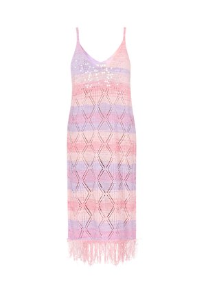 IZIA, IZIA DRESS - Strikkjoler - rose multicolor