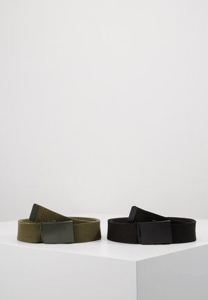 UNISEX 2 PACK - Pásek - oliv/black