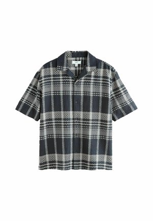 Next, REGULAR FIT - WAFFLE CHECK SHORT SLEEVE SHIRT  . - Shirt - black