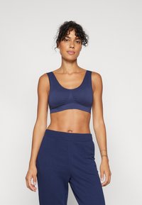 ONLY Play ONPMIRA SEAMLESS BRA OPUS - Športni modrček z rahlo podporo - maritime blue