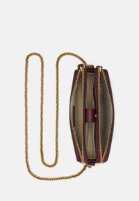 Lauren Ralph Lauren LEATHER MEDIUM WITLEY CROSSBODY WALLET - Taška s příčným popruhem - pinot noir