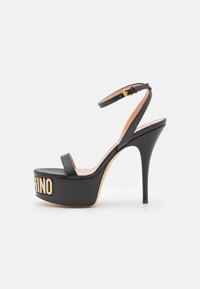 Slingback Scarpe Moschino Tacco Pollini Scarpe Donna LOVE MOSCHINO