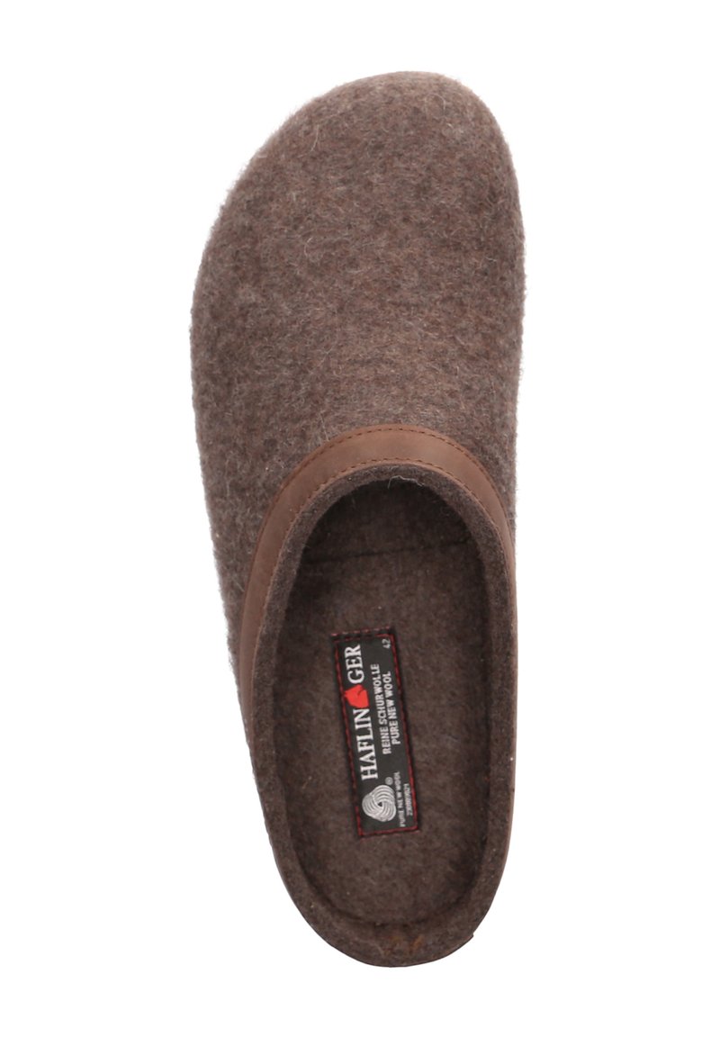 HAFLINGER Grizzly Kris Vilten pantoffel pantoffel vilten klomp, paprika, 36 EU : HAFLINGER