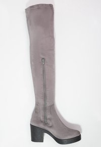 Miss Selfridge Kozačky nad kolena - grey