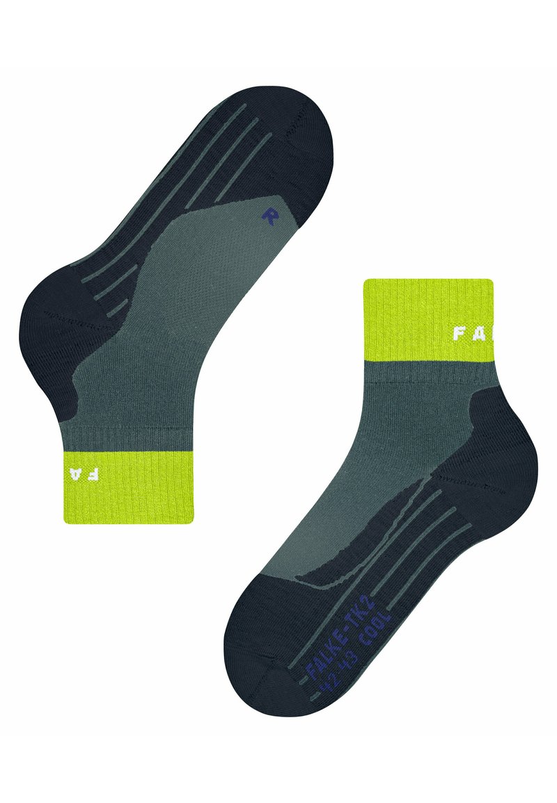 FALKE TK2 COOL SHORT TREKKING MEDIUM CUSHIONING - Calcetines de deporte - steel grey