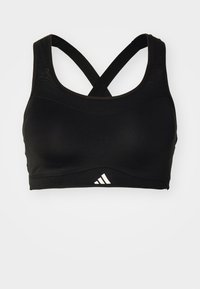 adidas Performance IMPACT LUXE HIGH-SUPPORT - High support sports bra -  semi green spark/green - Zalando.de