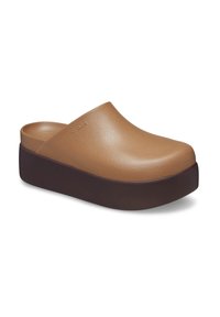 Crocs DYLAN PLATFORM - Zuecos - sepia