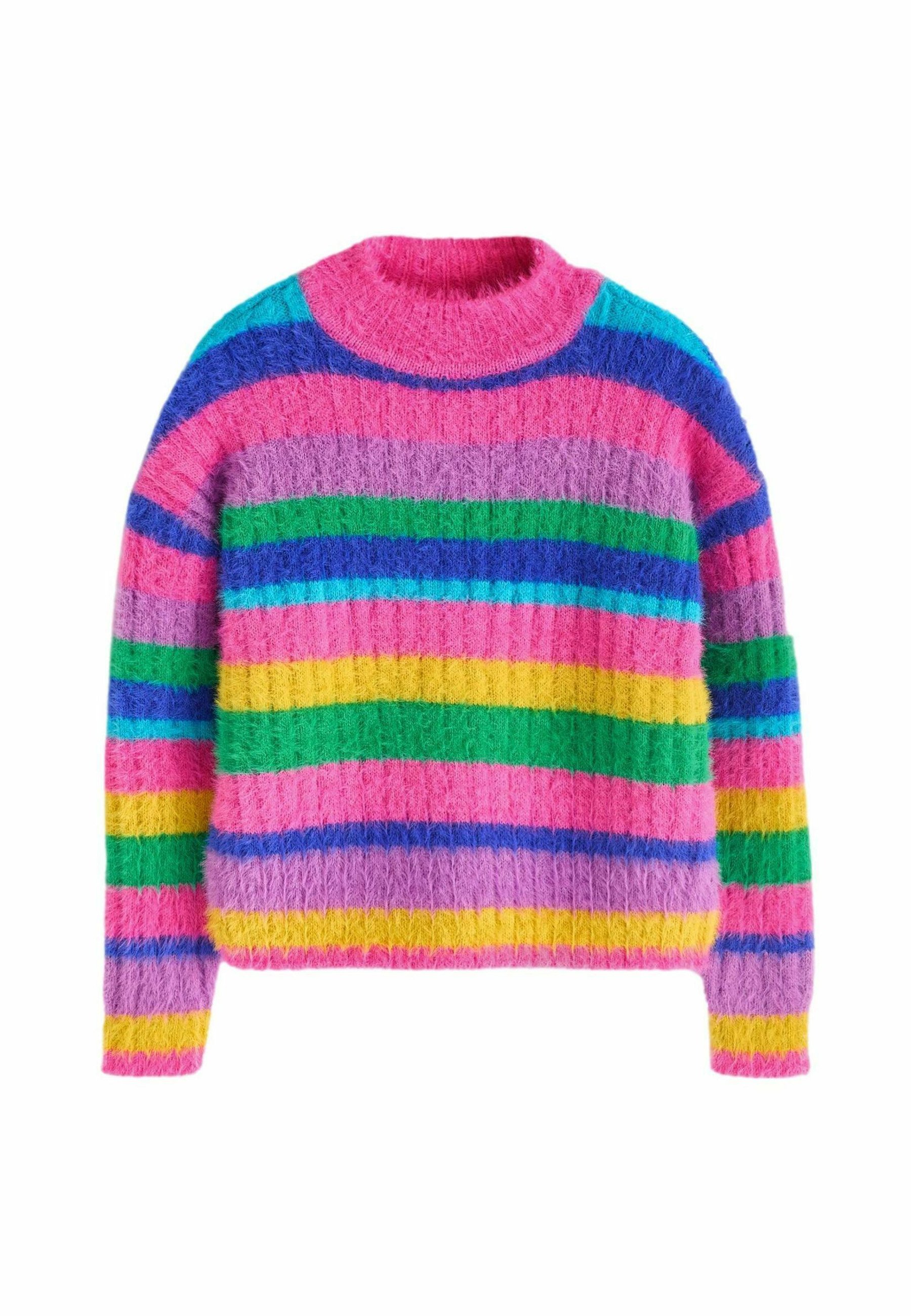 Next FLUFFY REGULAR FIT Jumper rainbow/pink Zalando