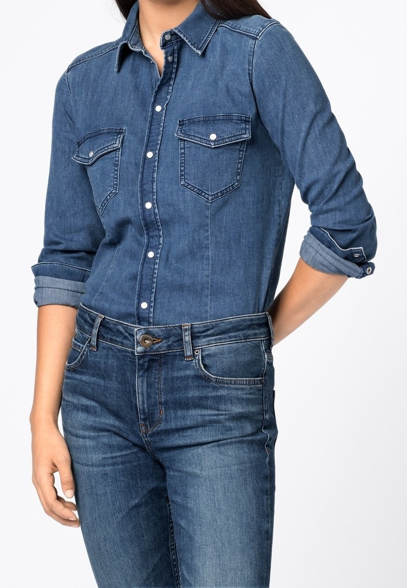 HALLHUBER Paitapusero - dark-blue denim