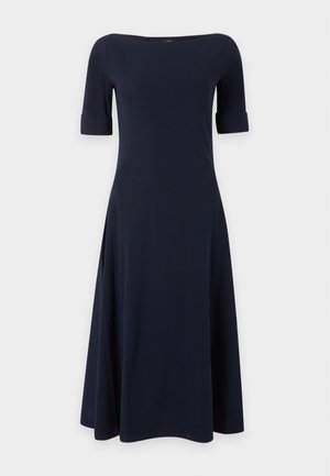 Lauren Ralph Lauren, MUNZIE ELBOW SLEEVE DAY DRESS - Džersejové šaty - navy