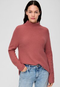 s.Oliver MIT STEHKRAGEN - Strickpullover - papaya
