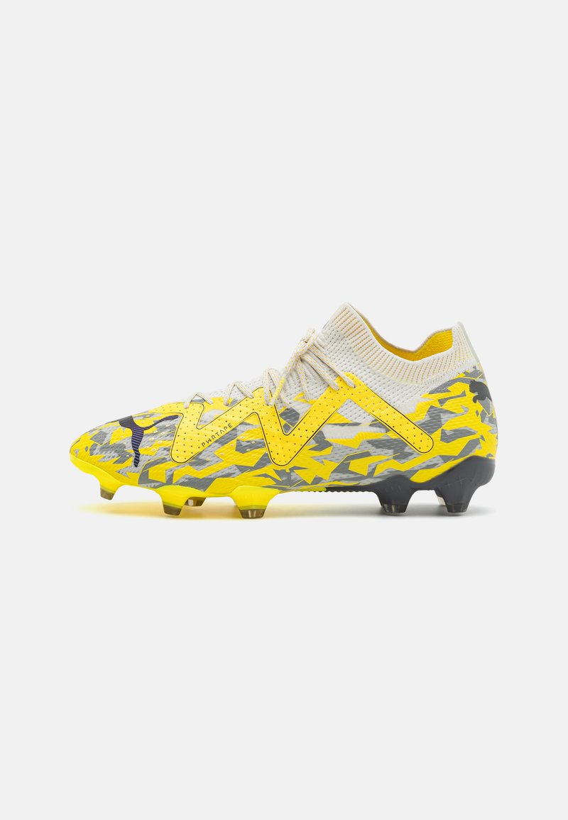 Puma FUTURE ULTIMATE FG/AG - Voetbalschoenen voor kunstgras - sedate gray/asphalt/yellow blaze