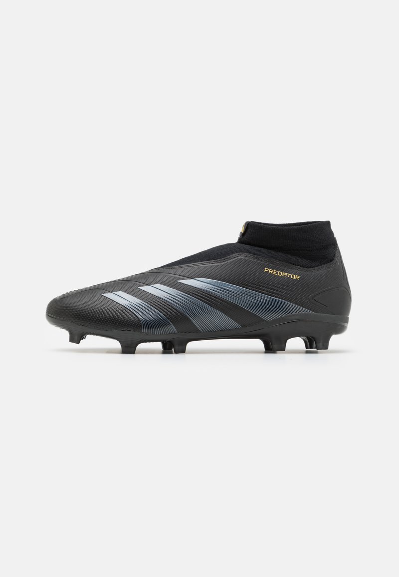 adidas Performance PREDATOR LEAGUE LACELESS FG - Nogometne kopačke za čvrstu podlogu - core black/carbon/gold metallic