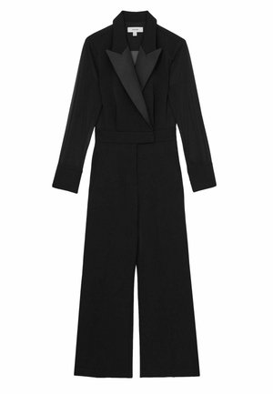 REGULAR FIT - PERLA SHEER-SLEEVE TUXEDO  - Kezeslábas - black