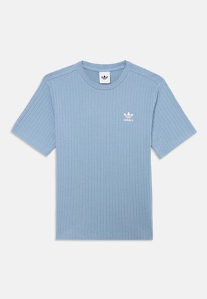 WIDE TEE - Osnovna majica kratkih rukava - tactile blue/white