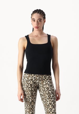 BASIC SQUARE TANK - Top - black
