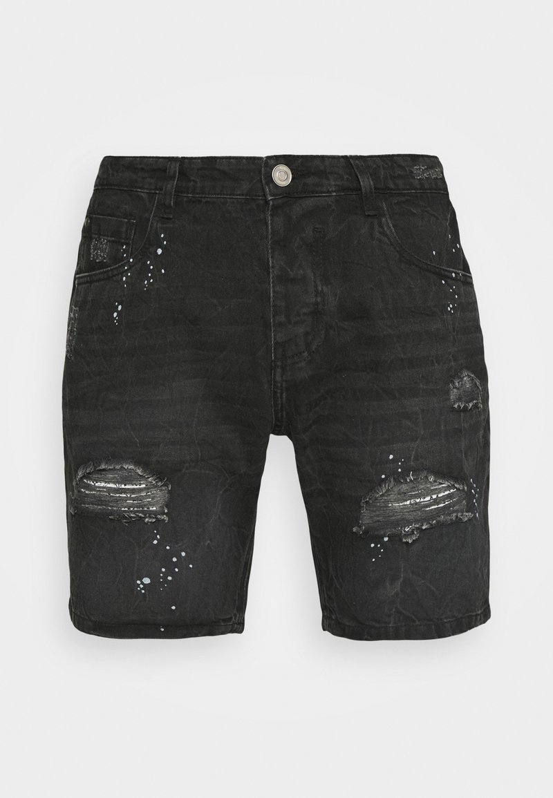 Brave Soul Jeansshort donkergrijs