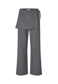 MIKKELINE - Bukse - dark grey melange