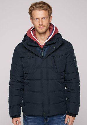 Camp David MIT LOGO KAPUZE - Winterjacke - blue navy