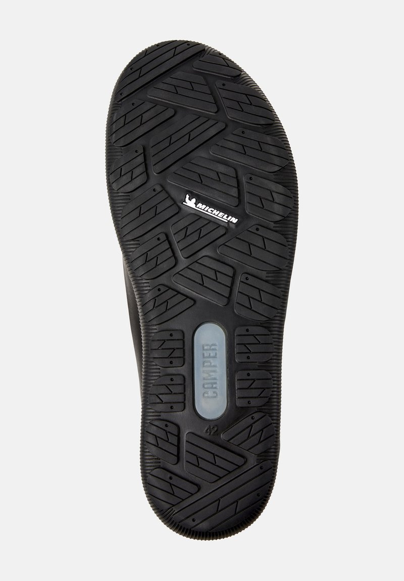 Black rubber sole with deep tread, Michelin logo, "Camper" branding, and size 42 embossed on the sole’s center section.