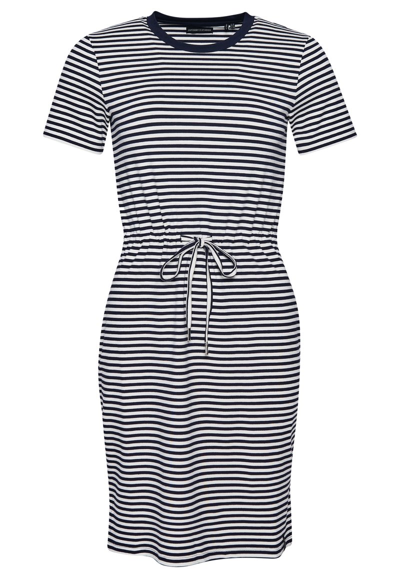 Damen Freizeitkleider | Superdry Jerseykleid navy cream stripe/blau - AE78092 Damen Freizeitkleider | Superdry Jerseykleid navy cream stripe/blau - AE78092