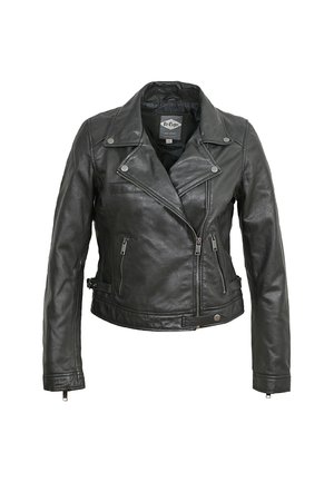 BELCHA - Lederjacke - black